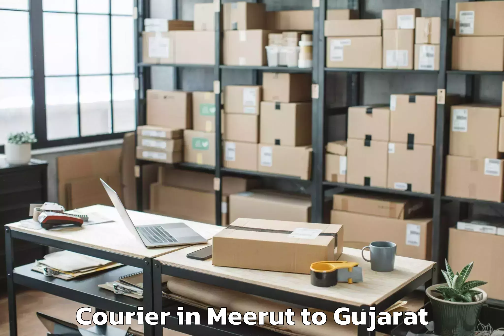 Discover Meerut to Patdi Courier